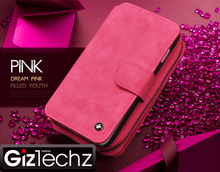 Load image into Gallery viewer, Stunning Leather Organizer Wallet Case Cover For iPhone + Strap